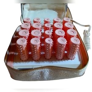 Vintage Retro 1960's Dominion Hairsetter With Quilted Travel Case